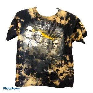 Americana Mount Rushmore tie-dye Travel Tee M 🇺🇸‎